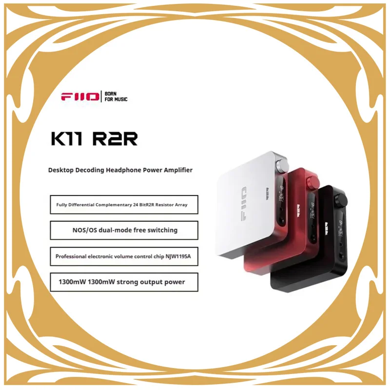 

Fiio K11 R2R Desktop Dsd Decoding Headphone Amplifier Lossless Hifi Portable Eaephone Power Amplifier Accessory Custom Gifts