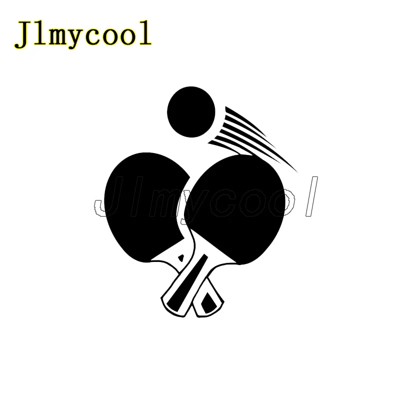 

12.9*15.5CM Interesting Car Stickers Vinyl Sport Game Silhouette Ping Pong Decals Decal Sticker