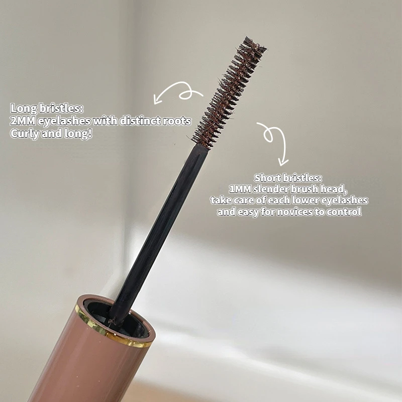 Double Sided Dual Use Brush Head Black Brown Mascara for Eye Waterproof Lasting Curling Anti Smudging Mascara Makeup Accessories