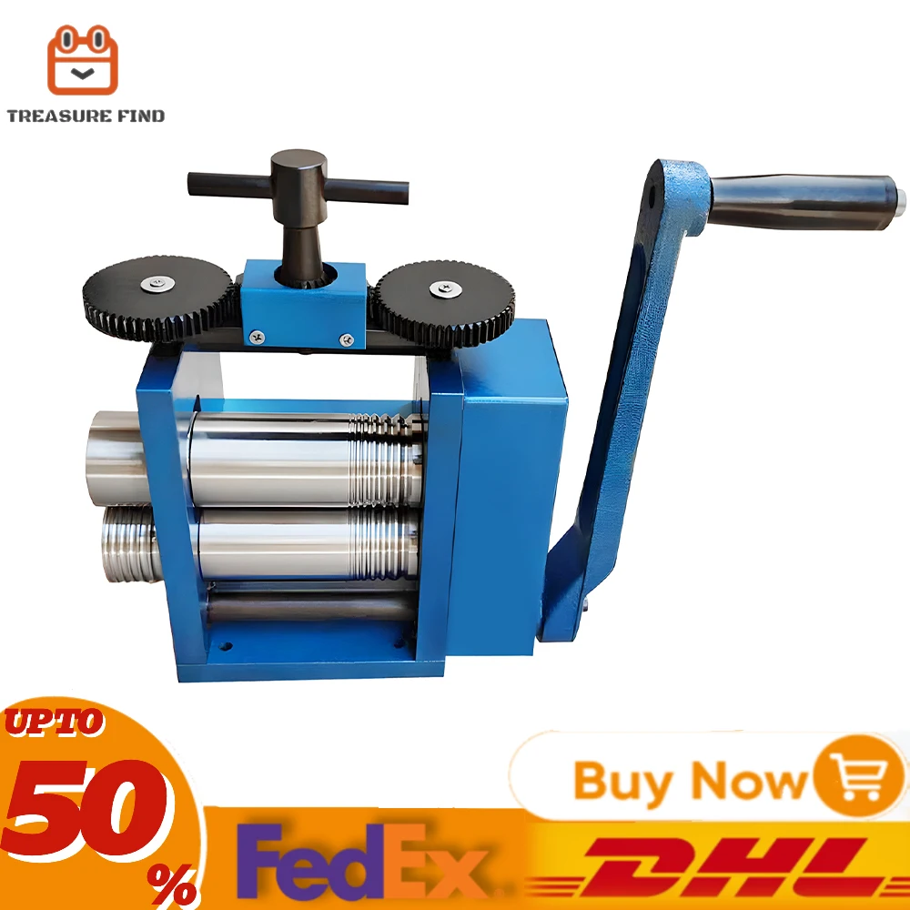 

Manual Combination Rolling Mill Machine Jewelry Press Roller Tool Steel Materail Gold Silver Jewelry Pressure Rod Machine