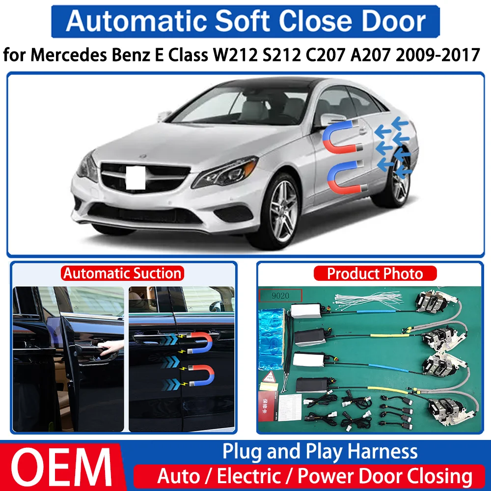 

for Mercedes Benz E Class W212 S212 C207 A207 2009-2017 Car Automatic Soft Close Door Electric Suction Auto Power Closing System