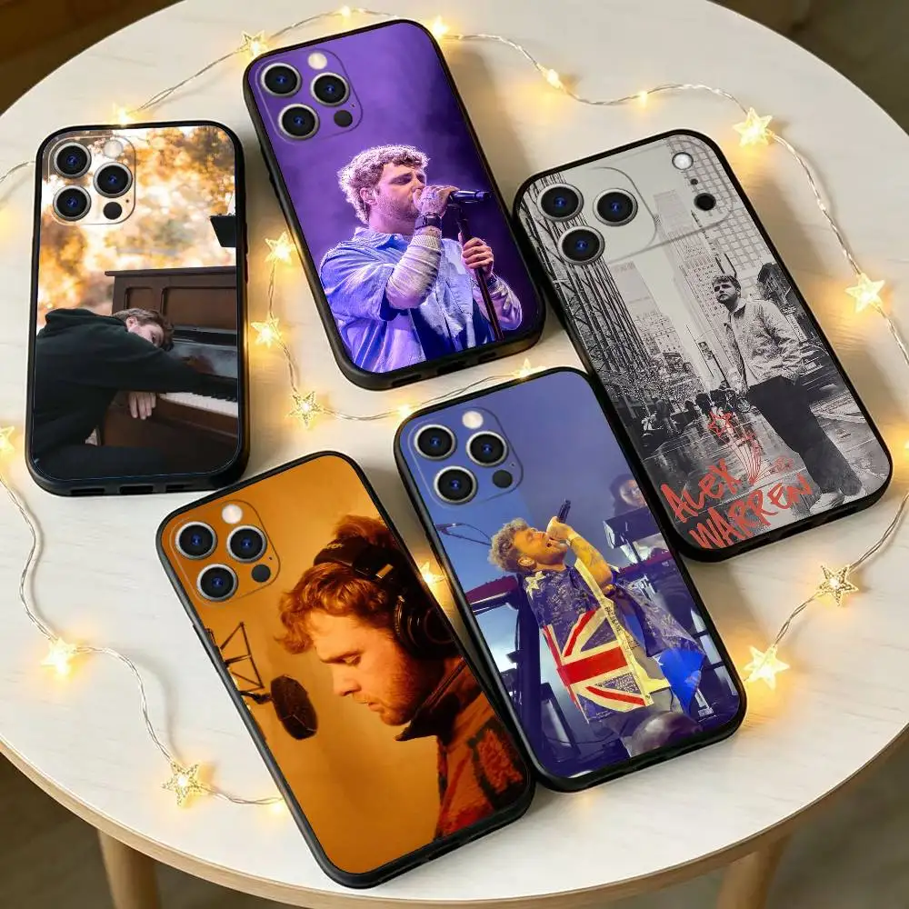 Alex w-Warren Singer Phone Case For iPhone 17, 16,15,14,13,12,11 Plus,Pro Max, Others Soft Black Cover