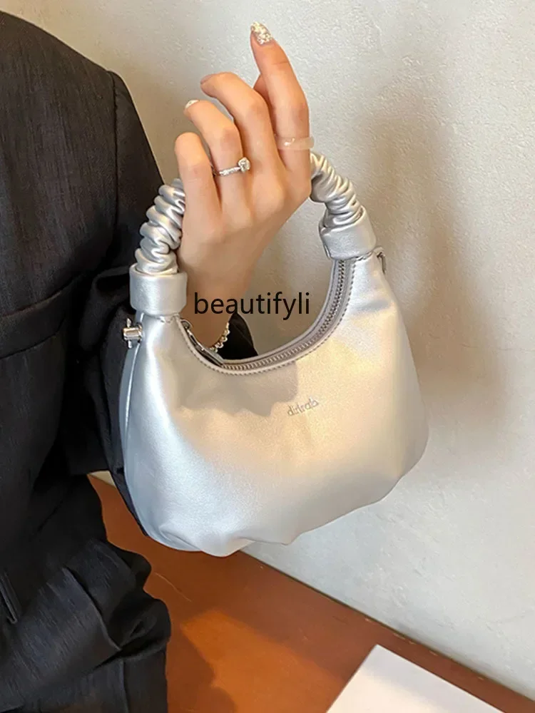 

Hand-Carrying Fashion Pea Bag Women's Summer New Simple and Versatile Shoulder Bag High Sense Niche Trendy Women's Bags