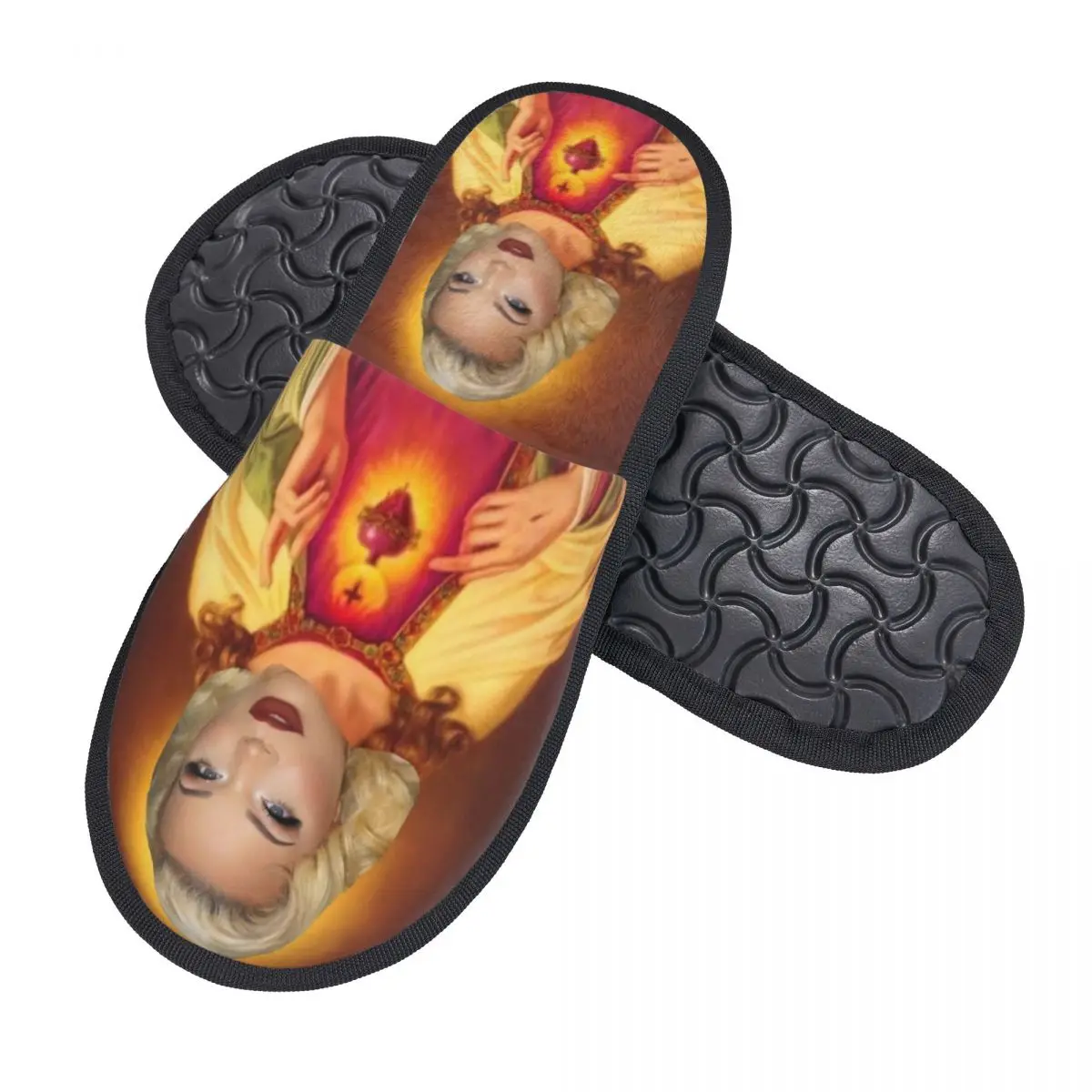 Custom Trisha Paytas Jesus Art Guest Slippers for Bathroom Women House Slipper