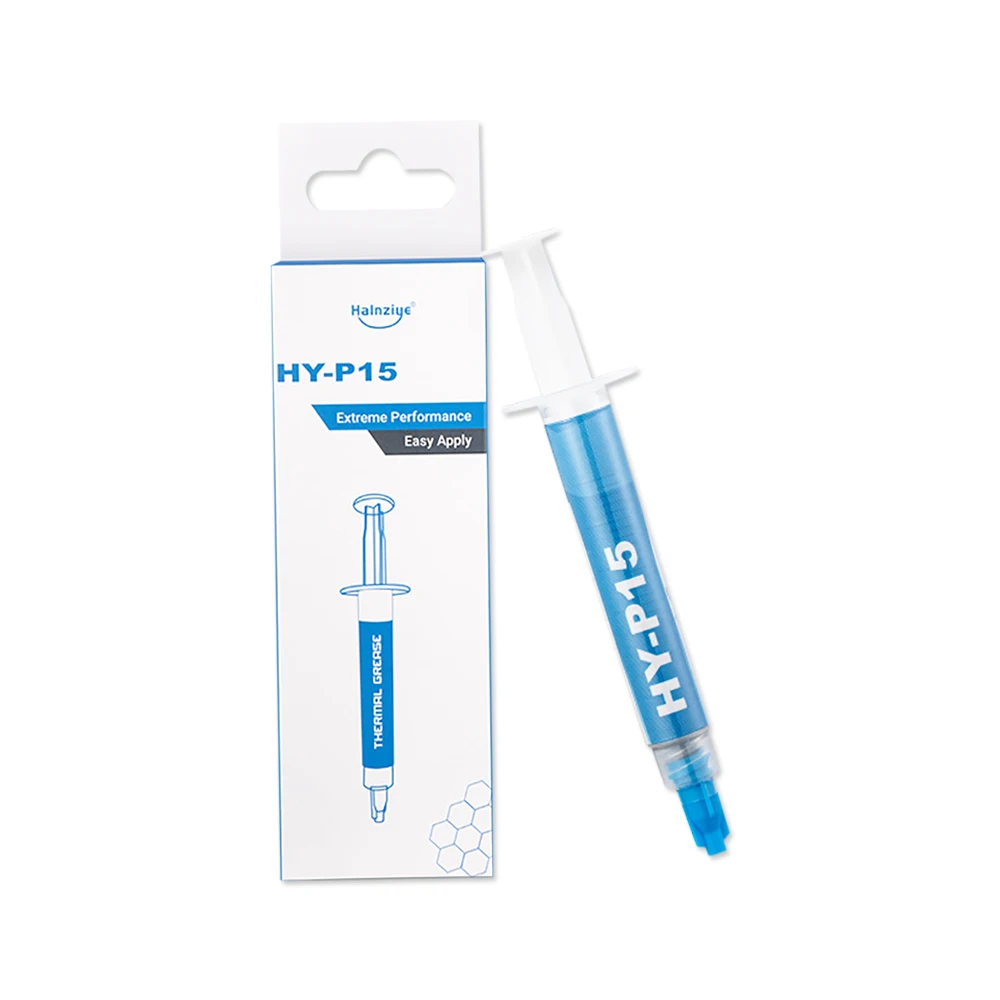 Graxa térmica do HY-P15 Silicone para o processador central do portátil, 1g, 2g, 15.2W, condutibilidade alta