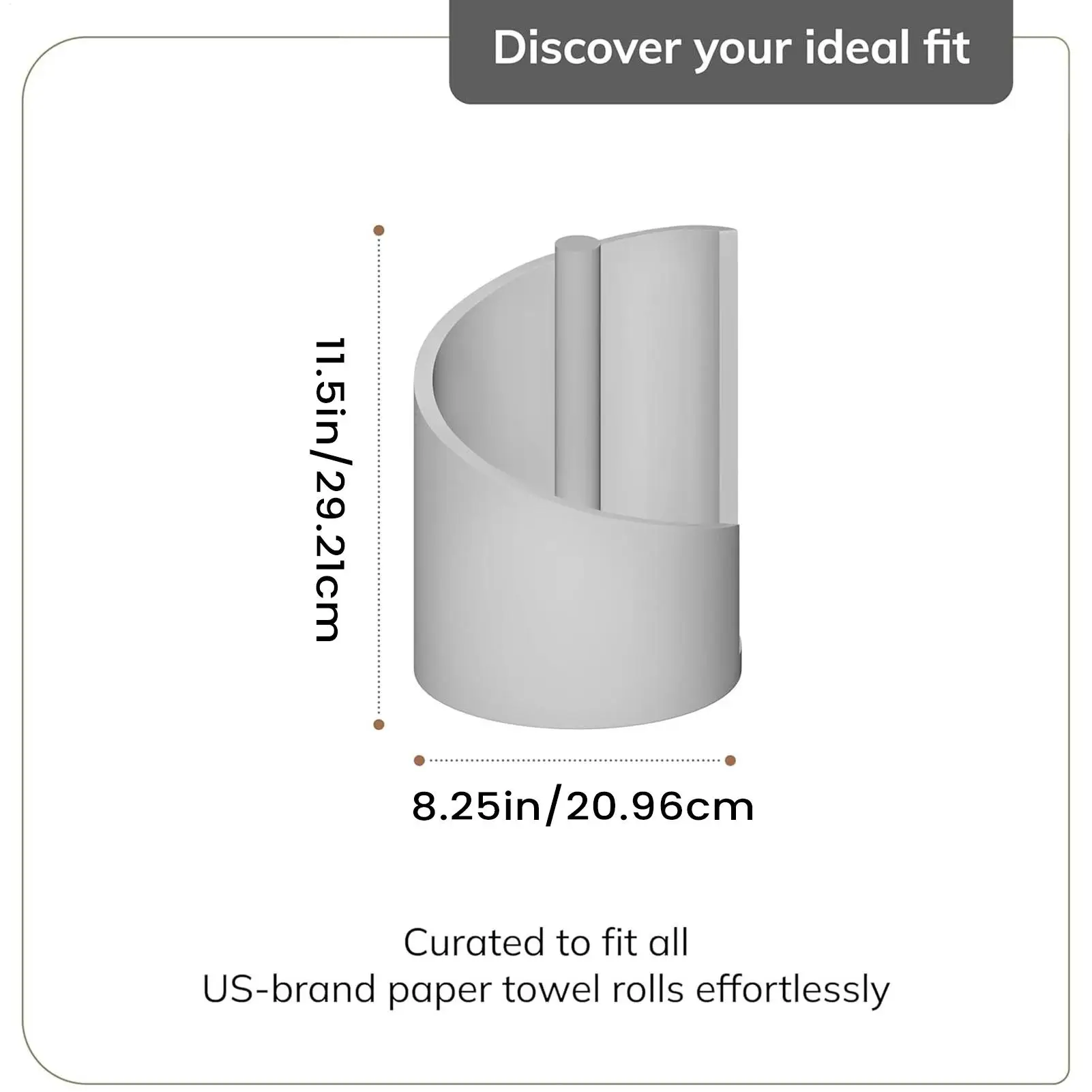 

Wood Round Base Iron Frame Paper Towel Holder Wood Tissue Roll Dispenser Paper Towel Dispenser For Toilet Pantry Bathroom