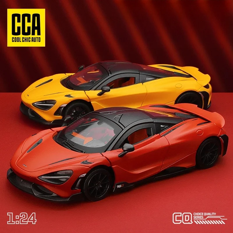 

CCA 1:24 765LT High Simulation Diecast Car Metal Alloy Model Car Children's Toys Collection Gifts F540 Diecast Alloy Car Model