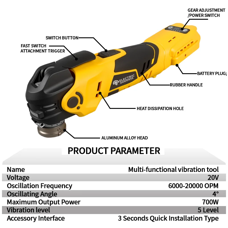 أداة متعددة تتأرجح بدون فرش قطع كهربائية لاسلكية تلميع التشذيب أداة كهربائية لمجدد دبوس بطارية ماكيتا 18 فولت #2