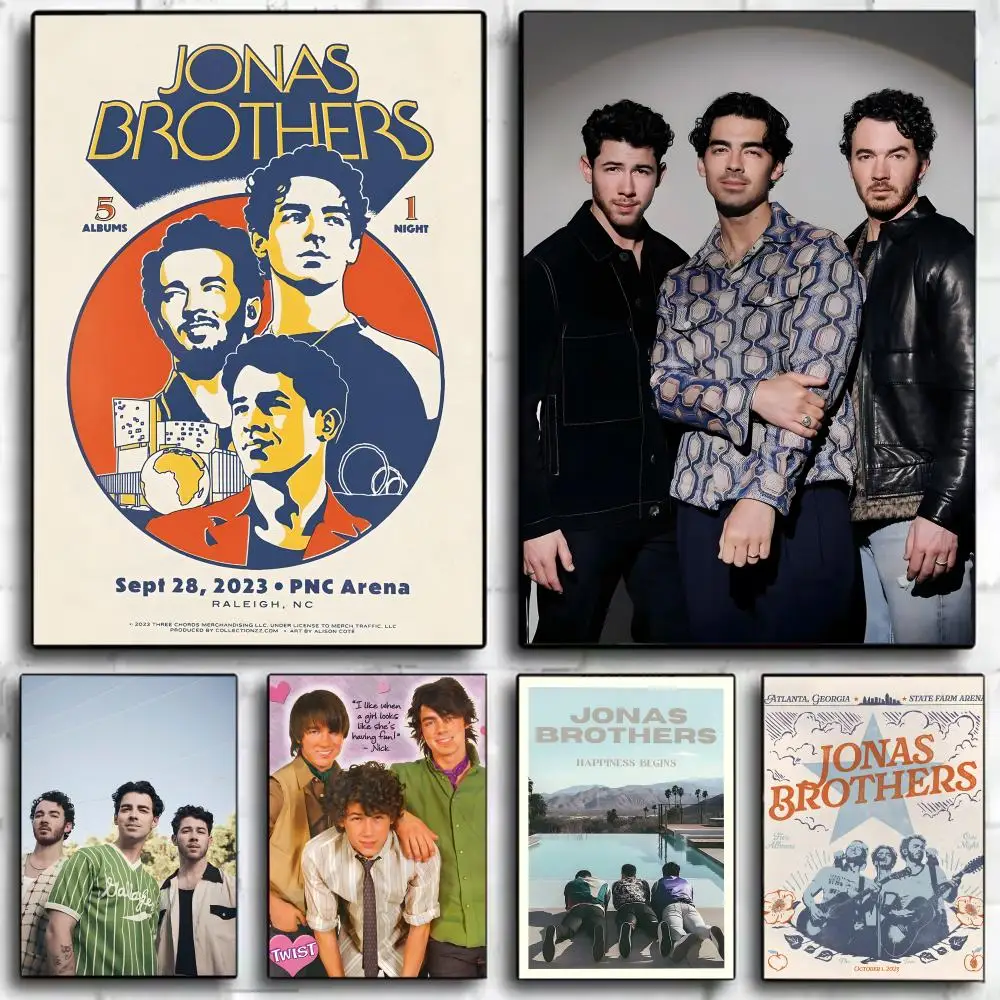 Band Pop J-Jonas Brothers Poster, Wandkunstdruck, Poster, dekoratives Wandbild, Heimdekoration, Geschenk, ungerahmt