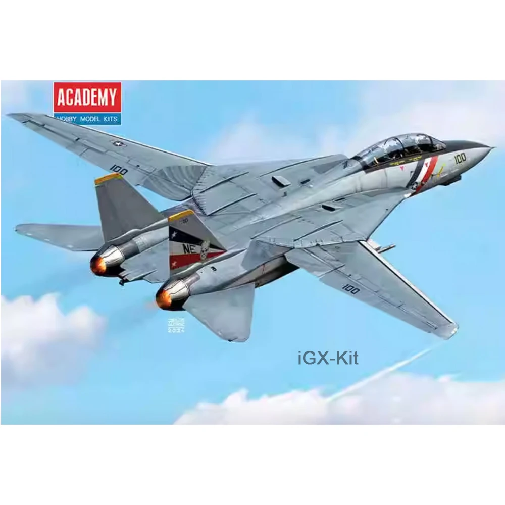 Academy 12590 1/72 Scale USN F14 F14D F-14D VF-2 Bounty Hunters Fighter Aircraft Jet Hobby Craft Toy Plastic Model Building Kit