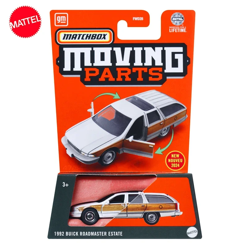 Original Mattel Matchbox Car Toy 1/64 Diecast 1992 Buick Roadmaster Estate Vehicle Model Toys for Boys Collection Birthday Gift