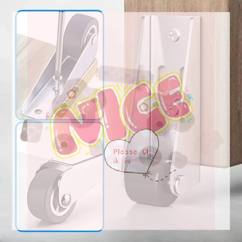 【BA】Silent Right Angle Directional Rollers Effortless Telescopic Sliding Door Track Pulley Aluminum Alloy Side Mounted