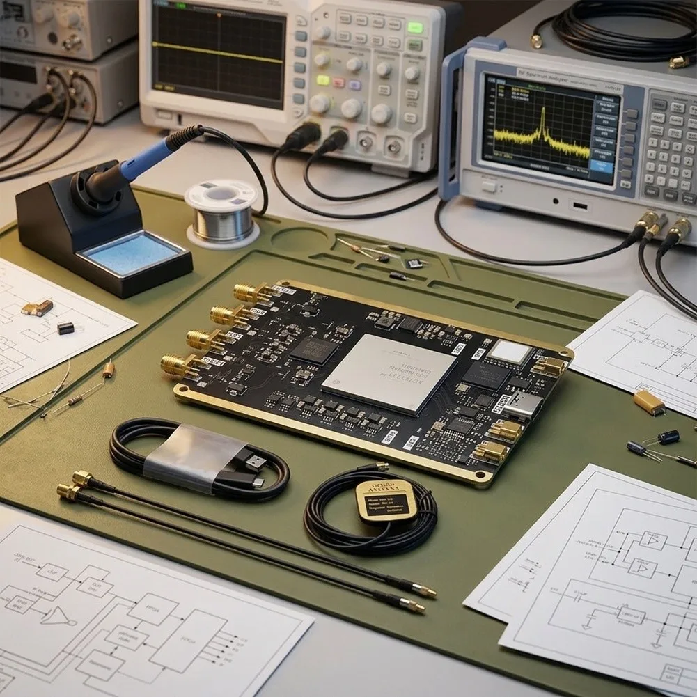 for type-c Radio Board AD9361 for fpga Board RF Front-end Design Compact PCB Size MMCX Interface Support For Academic Research