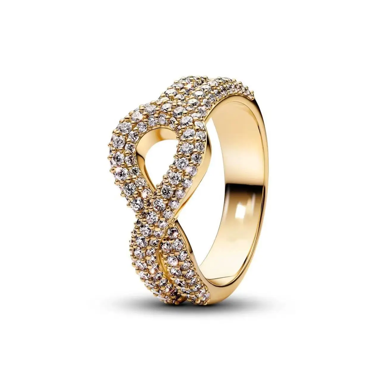 خاتم ساحر من الفضة الإسترليني عيار 925 أصلي جديد الأكثر مبيعًا على شكل فيونكة من الزركون الوردي، هدية مجوهرات عصرية للنساء