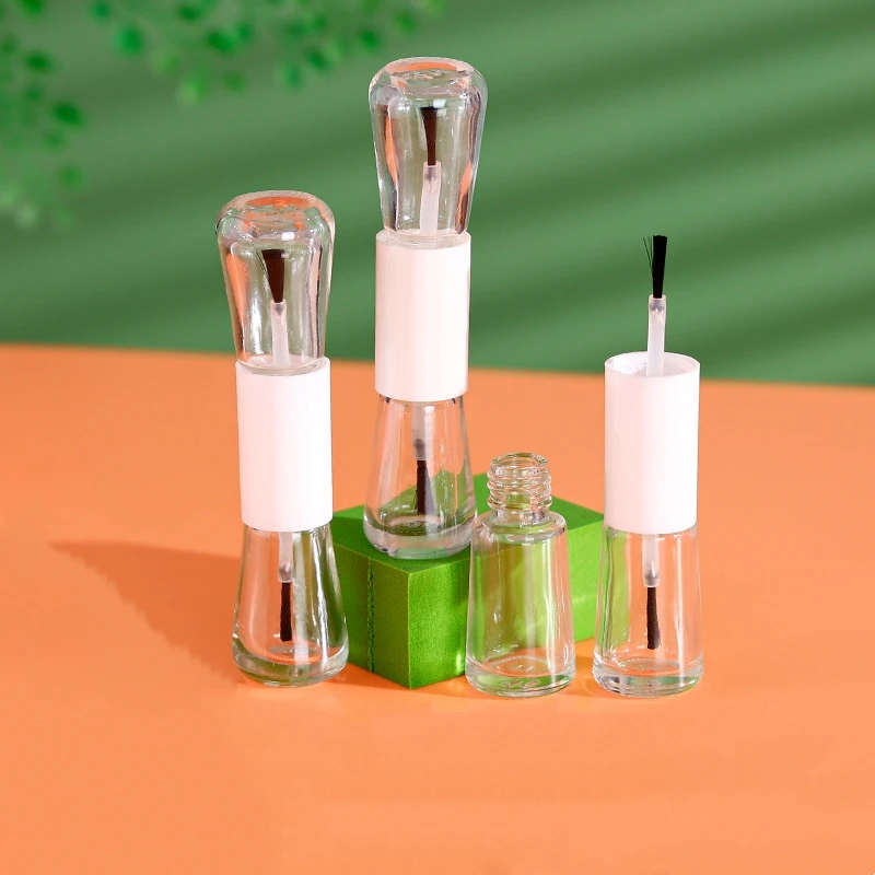 

5ml Nail Polish Bottle with Brush Double Head Straight Cylinder Nail Oil Bottle Nail Oil Portable Double Head Nail Oil Bottle