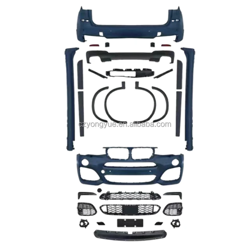 

X3 F25 M Tech Bodykit Front Rear Bumper Upgrade Facelift M-Tech Body Kit for BMWs X3 F25 2014 2015 2016 2017