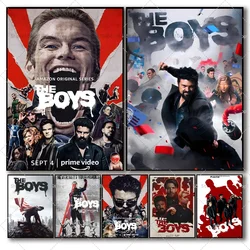 TV Show The Boys Poster Self-adhesive Art Waterproof Paper Sticker Coffee House Bar Room Wall Decor