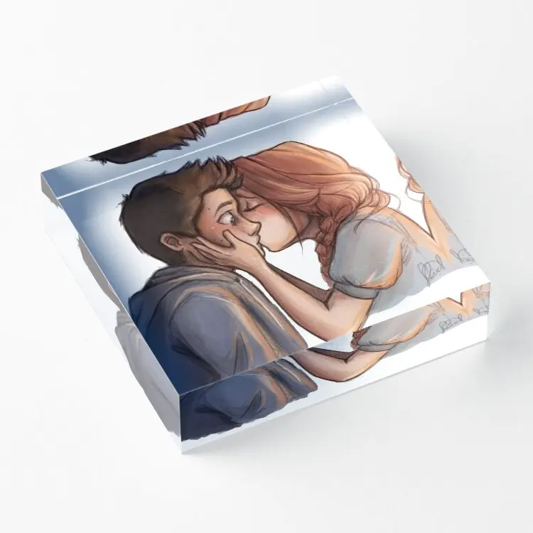 Stydia First Kiss  Acrylic Block Print Cute Room Family Stamping Pad Clear Process Board  Home Wedding Photos Decoration Bedroom