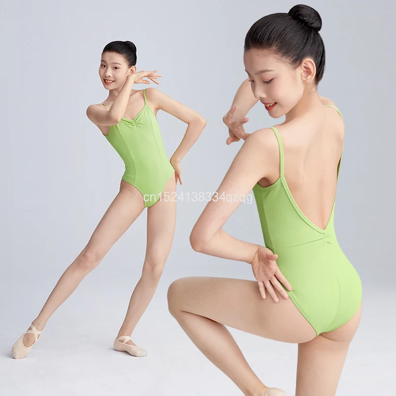 الفتيات النساء الباليه ثياب السباغيتي حزام بروتيل ملابس رقص الجمباز منخفضة الظهر الجمباز الرقص ارتداءها مع بطانة الباليه ارتداءها