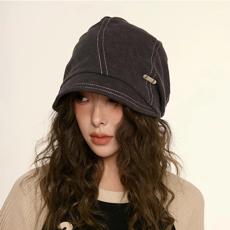 

Вязаная шапка с напуском и манжетами, рыбацкая шапка, зимняя теплая шапка со складными полями и завязками, уличная кепка в стиле ретро с черепом