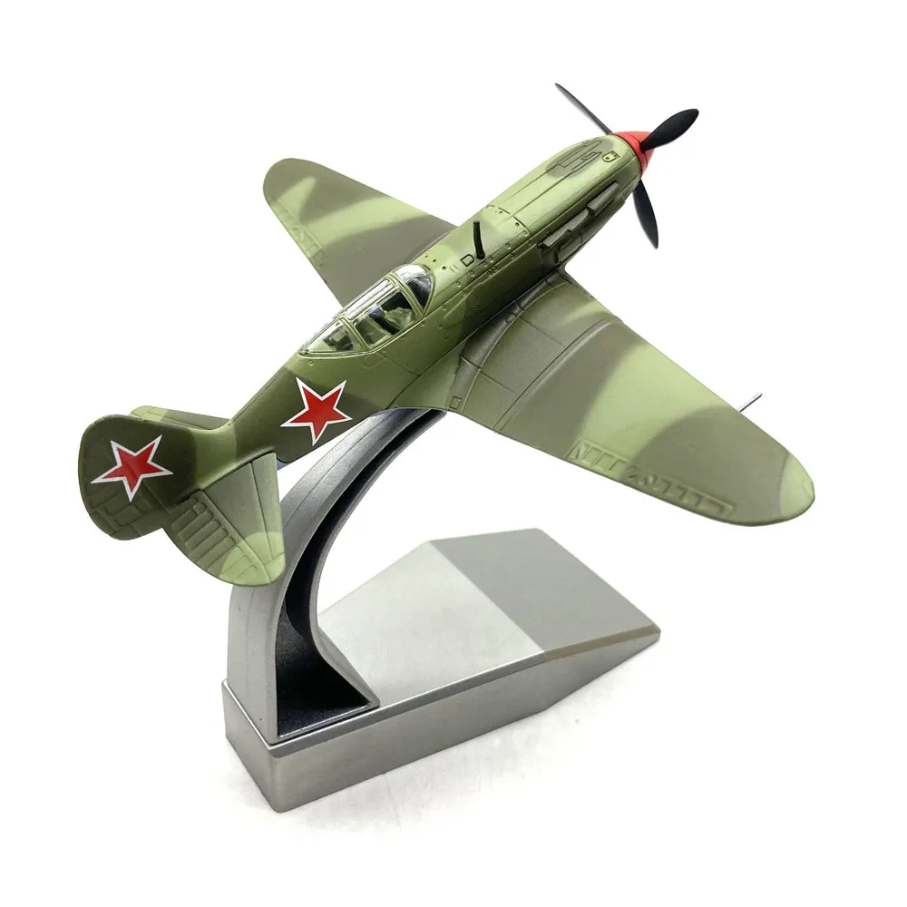 نموذج مقياس WW2 MiG-3 المقاتل 1:72 العسكري مع حامل مجموعة طائرة من خليط معدني سوفيتي هدية للرجل