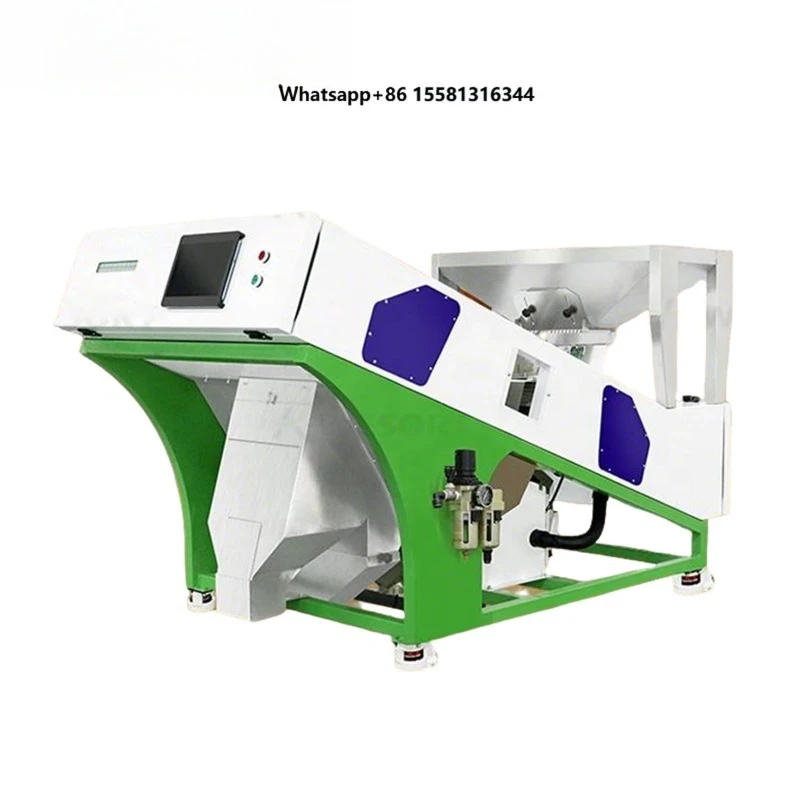 6SXZ-68L Touch Screen CCD Optical Rice Bean Nut Seed Small Batch Separator Equipment Single Chute Mini Grain Color Sorter