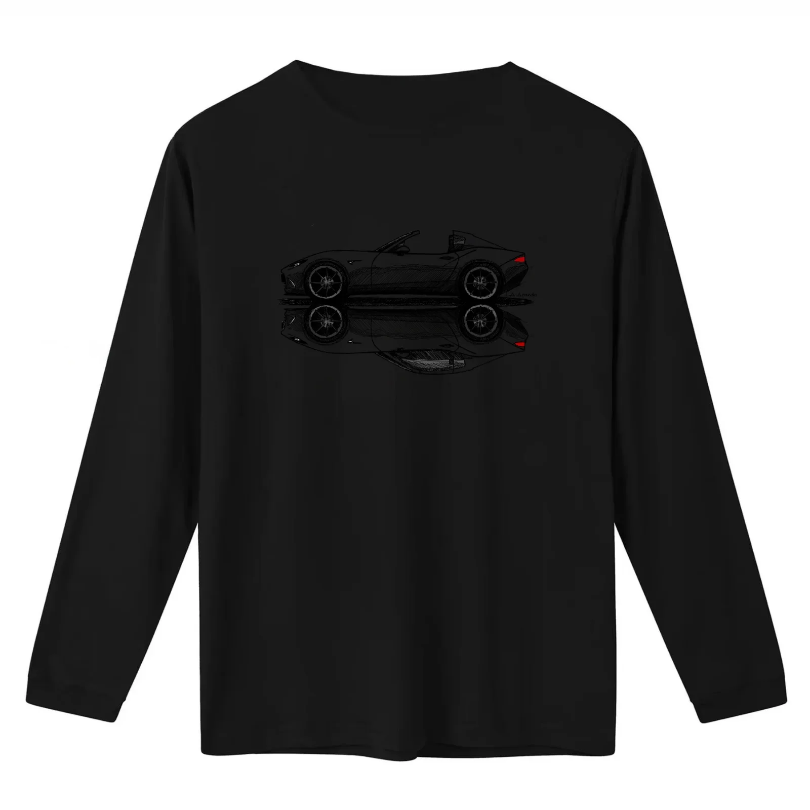 My drawing of the open and closed Japanese convertible roadster coupe car T-Shirt Summer Casual Cotton Tee Unisex Men Women