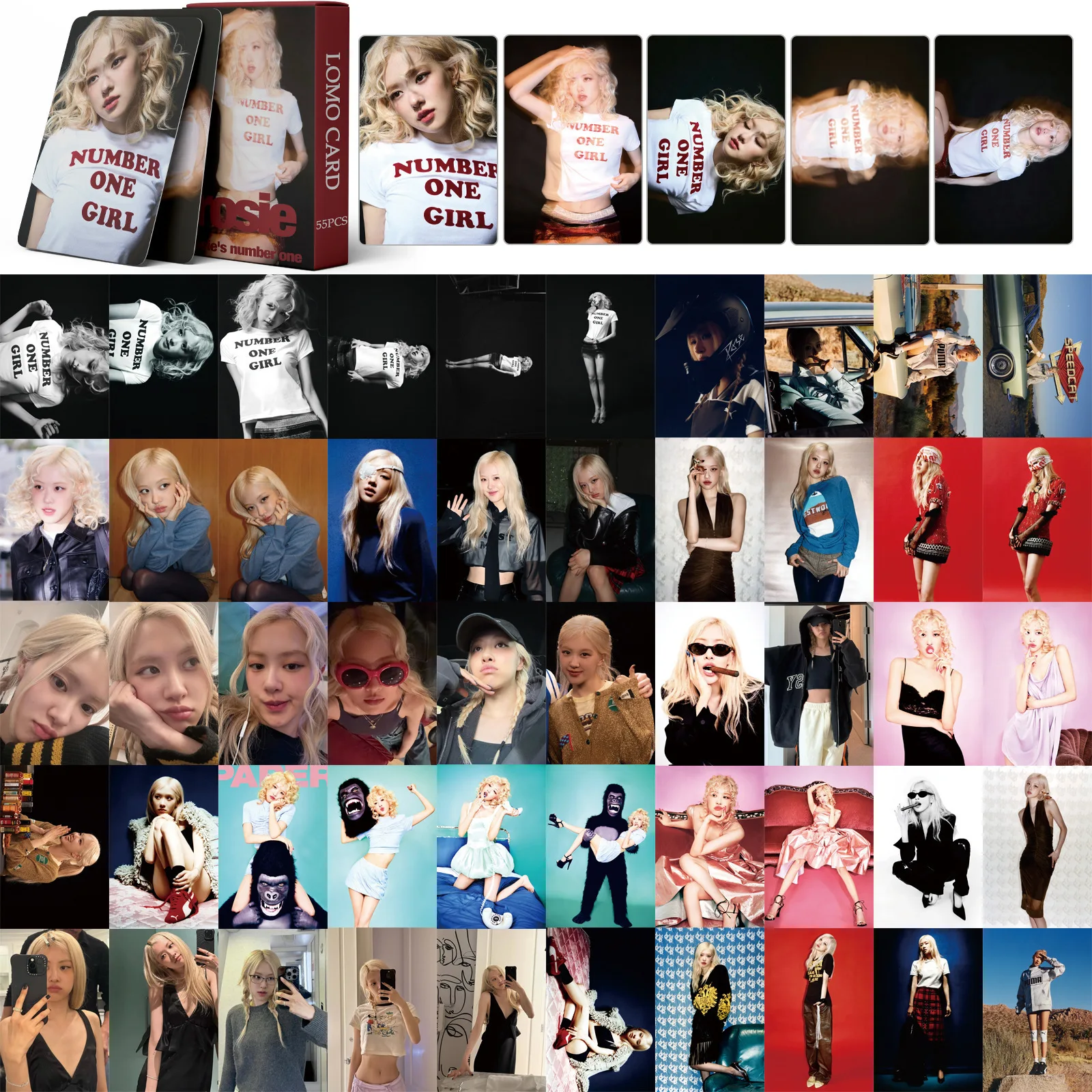 Small card ROSE Small card Number one girl Card Park Choi young ROSE