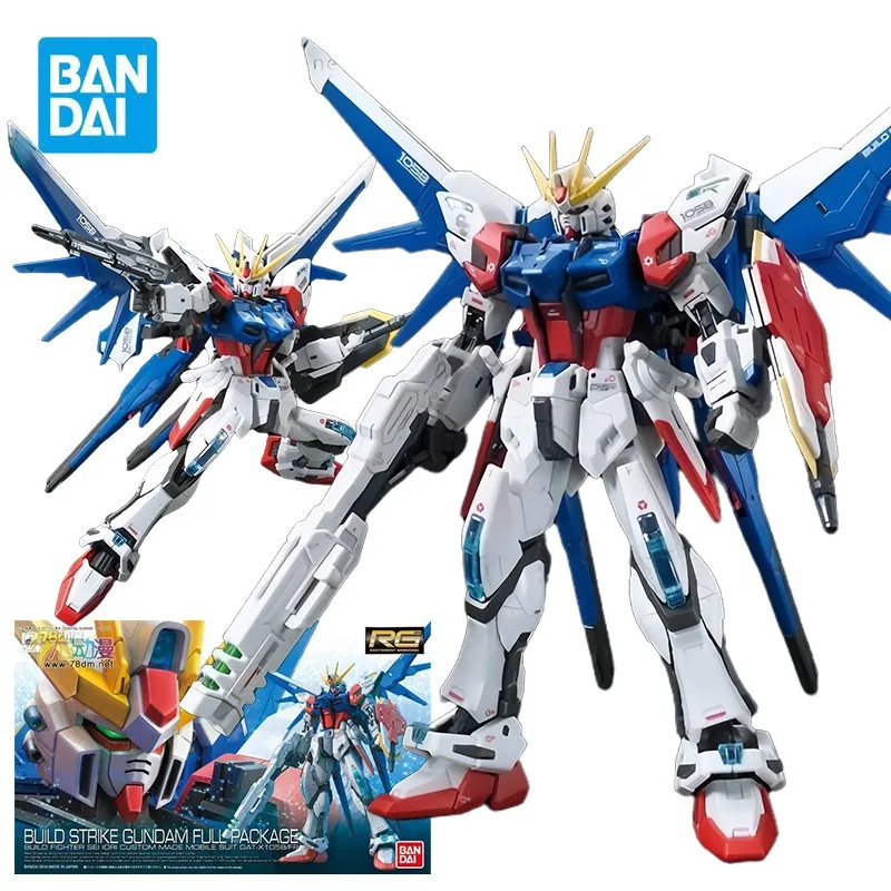 

BANDAI RG GAT-X105B Build Strike Gundam Полный пакет Фигурки Мобильный костюм Gundam Build Fighters Коллекция аниме-моделей