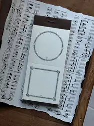 Loidesign Vintage Frame-label Wax Seal Notepad Memo Set Planner DIY Scrapbooking Card Making Decoration