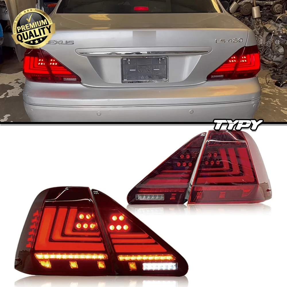 

TYPY Car Styling For Lexus LS LED Taillight LS430 2001-2006 Upgrade Modified New DRL Dynamic Turn Signal LED Taillight
