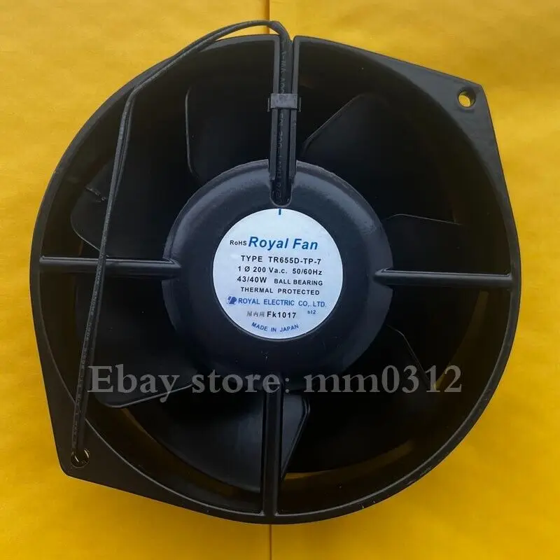 1pcs  ROYALFAN TR655D-TP-7 200V 43/40W All metal high temperature cooling fan