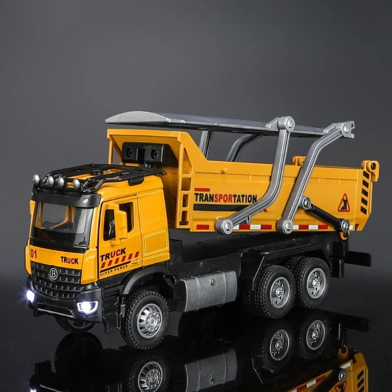 

1:32 Engineering Tipper Truck Vehicle Alloy Diecast Model Simulation Trailer Toy