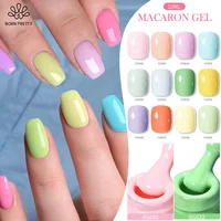 BORN PRETTY 10ml Color macarrón caramelo esmalte de uñas en gel rosa púrpura azul semipermanente remojo UV LED barniz manicura primavera