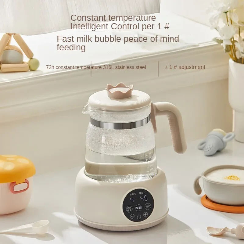 Midea MK-TN201 Electric Kettle with Thermostat and Milk Frother - Baby Formula Maker and Milk Warmer 1.2L Capacity 220V