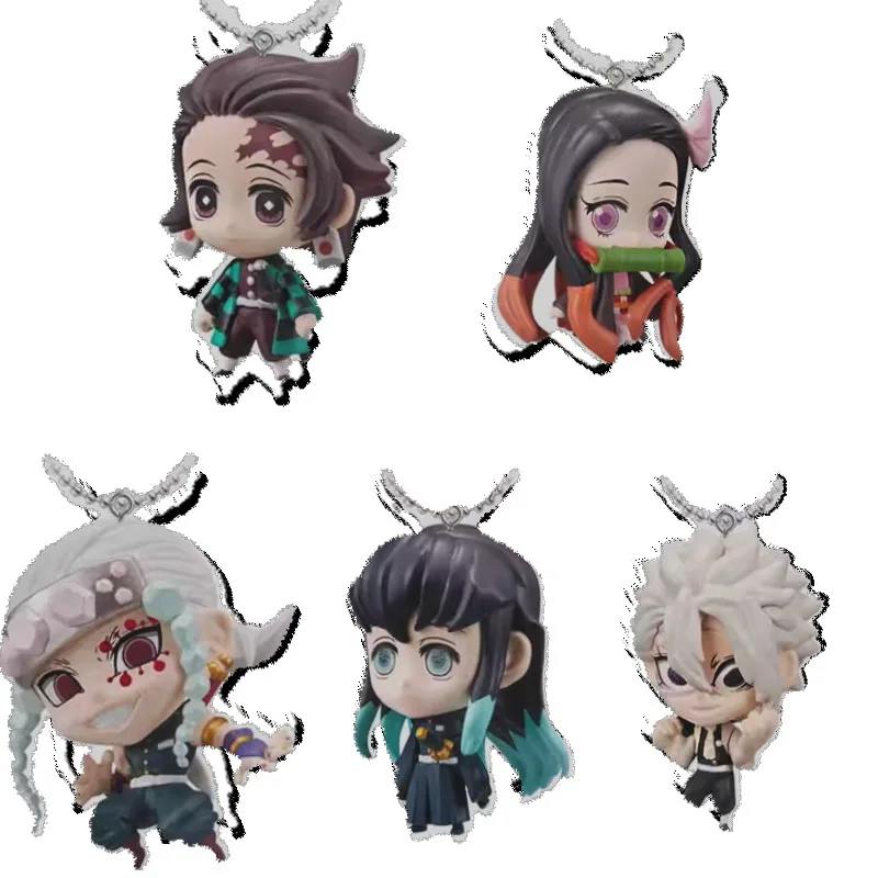 

DemonSlayer Cartoon Derivative Characters Kamado Tanjirou Tokitou Muichirou Shinazugawa Sanemi Model Toy Pendant Key Chain