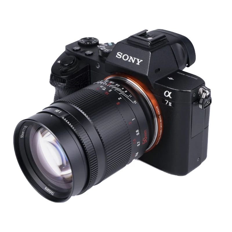 7artisans 50 مللي متر F1.05 FullFame عدسة كبيرة فتحة صورة عدسة لسوني E A7CR A72 A73 A7R3 A7S A7R4 A7R5 A9 A1