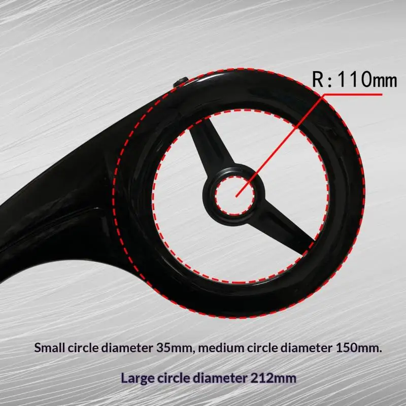 

.1Set QZ-907 Universal Bike Chain Guard PP Plastic Cover For 40-46T Chainring Large Chainring Protection Box Bike Chain Cover