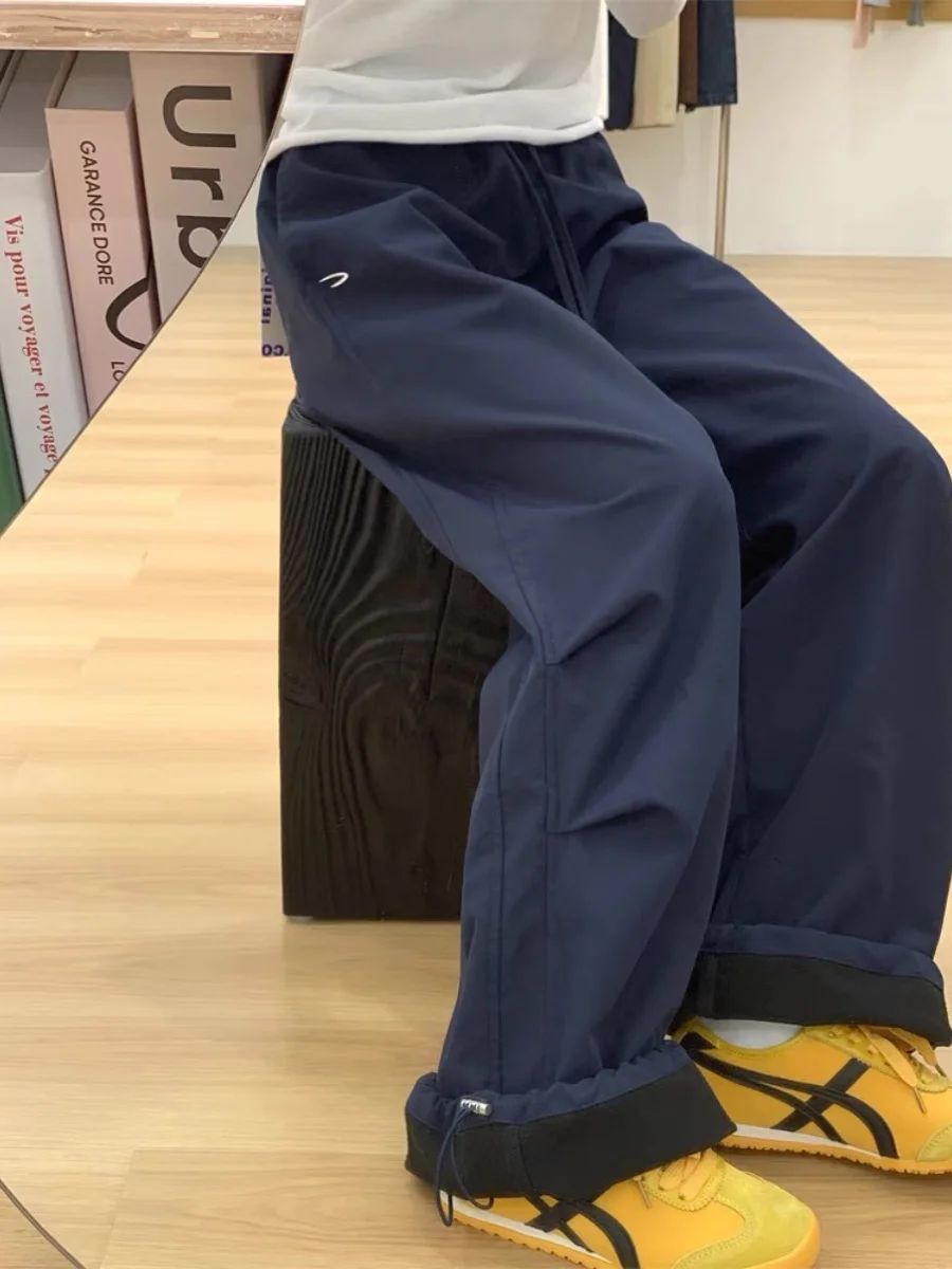 

American Sle Loose Winter Ski Pants Men Women Casual Fce Lined Waterproof Cargo Trousers Youth ular Long Pants