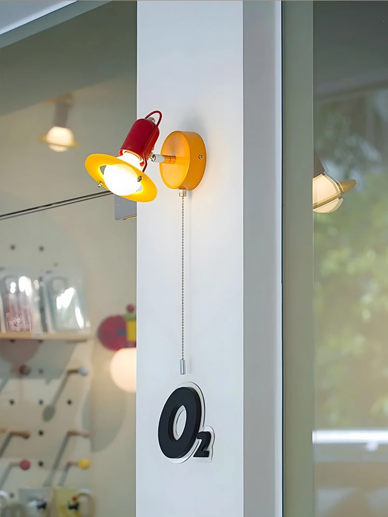 Novelty Colorful Wall Light Chain Switch Lovely Sconce