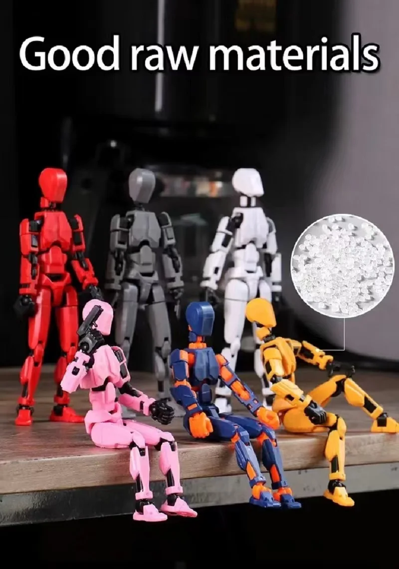 1PC Dummy 13 Family Lucky Puppets All Colors, Titan 13 Action Figure Toy, T13 Multi-Jointed Movable Shapeshift Robot 3D Printed