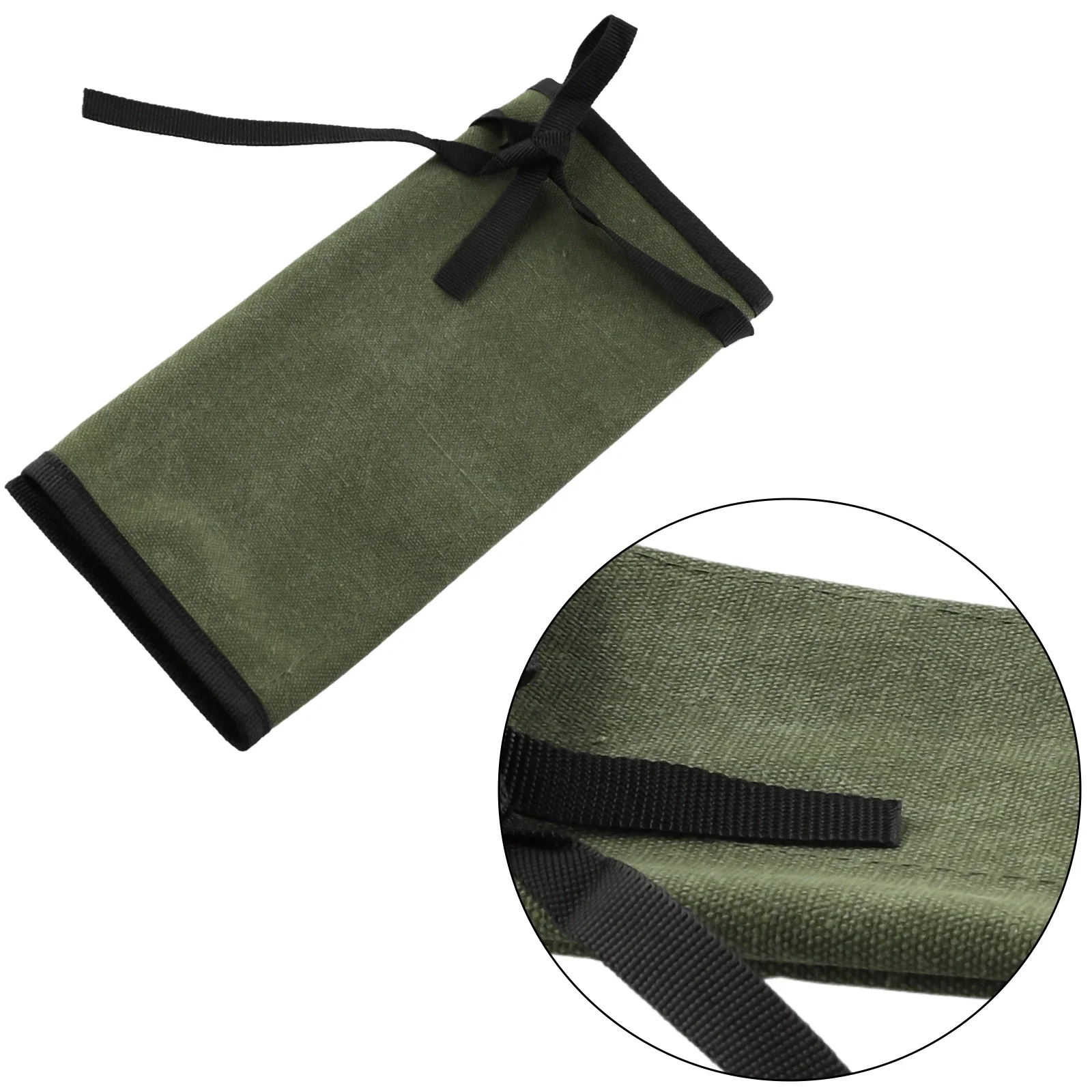 1pcs Roll Up Tool Bag Multiple Pockets Multi-Purpose Wrench Roll Canvas Tool Organizer Bucket Tool Pouch Hanging Storage Bag