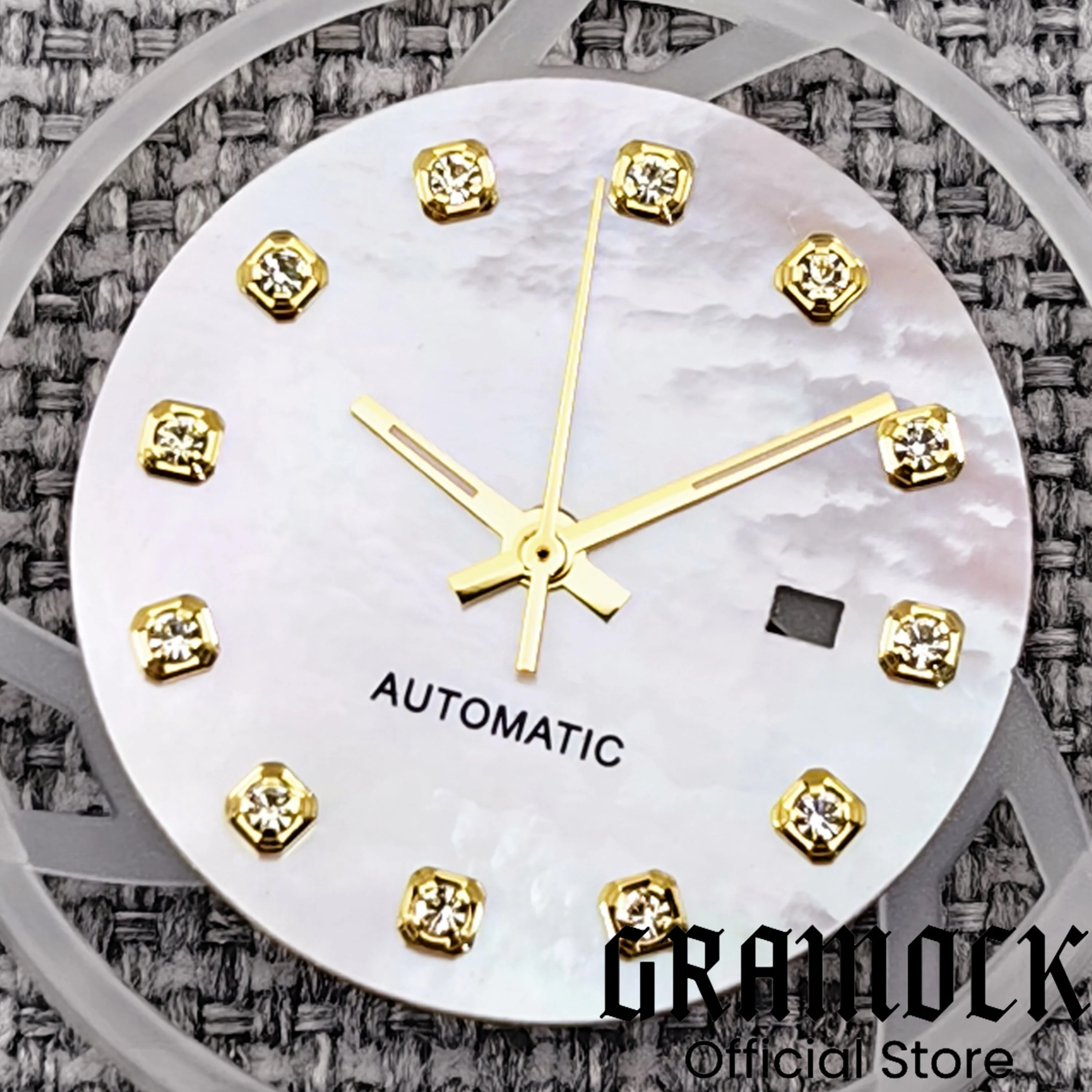 Gramock NH05 Dial Women's 24.5mm Roman/Drill Count/Shell C3 Luminous Dial Suitable for NH05 06 Sports Watch Modified Accessories