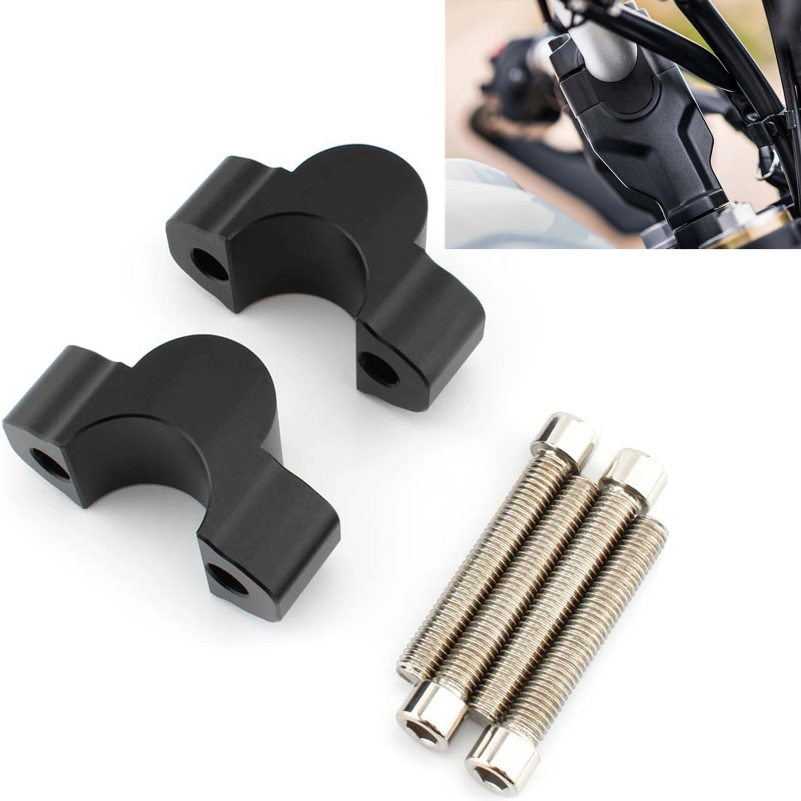 Motorbike Handlebar Riser Bracket Mount Clamp Adapter For Yamaha Tenere 700 T700 XTZ700 XT70Z 2019-2023