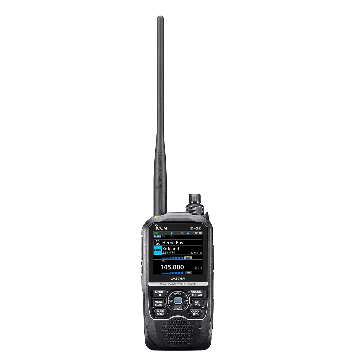 ID-52A ICOM VHF/UHF Multi-Function D-Star Handheld Transceivers Digital Walkie Talkie Dual Bander with Color Display