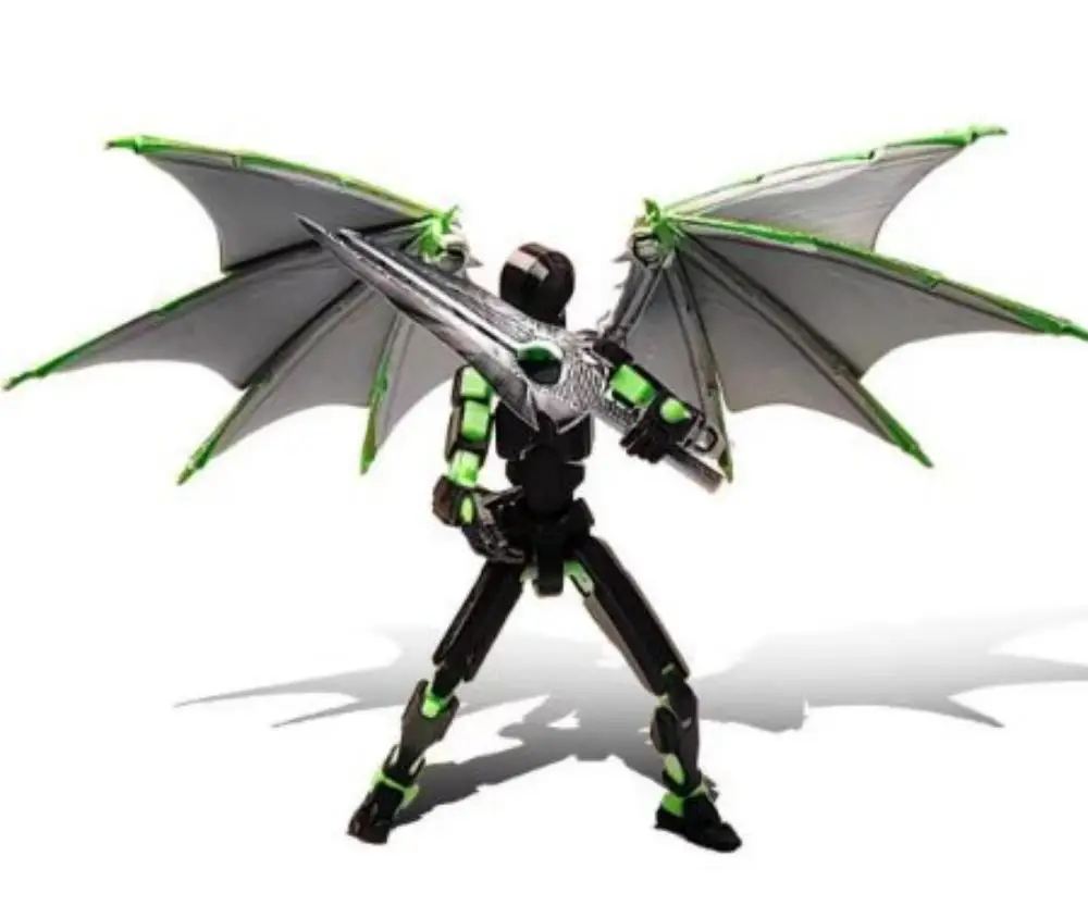 ثلاثية الأبعاد مطبوعة رجل مشترك الظلام Illidan متعدد المفاصل المنقولة لتقوم بها بنفسك عمل الشكل مع أجنحة شيطان مفصلية روبوت الدمية مضحك هدية #1