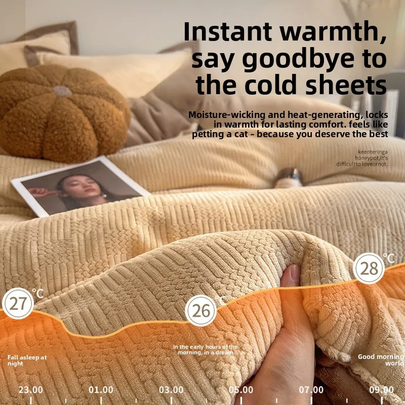 Milk Velvet Thick Winter Warmth Dorm Bedding Singles Doubles Winter Quilt Thickened To Keep Warm Winter Thick Quilt