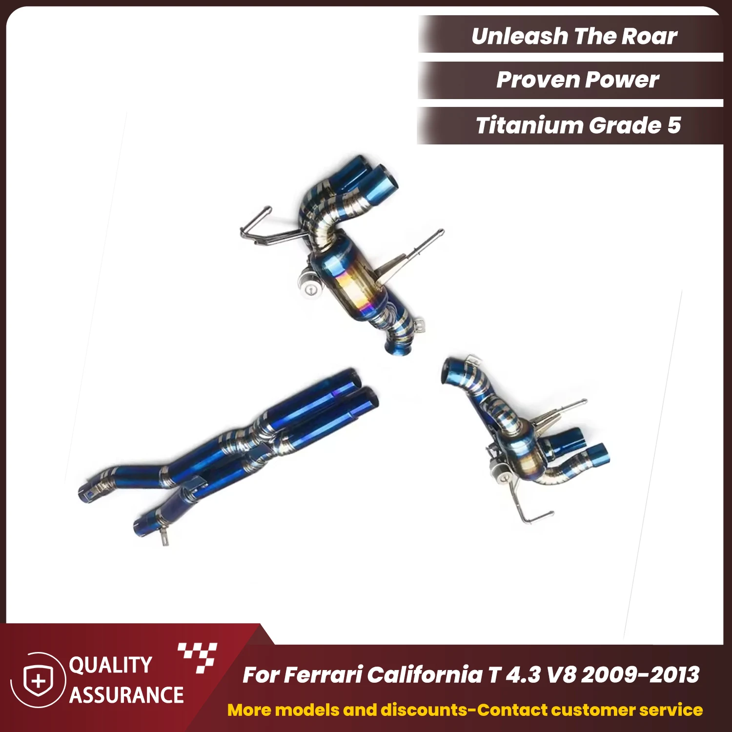 

Supercar Aggressive Sound Performance ECCF Titanium Catback Exhaust for Ferrari California T 4.3 V8 2009-2013
