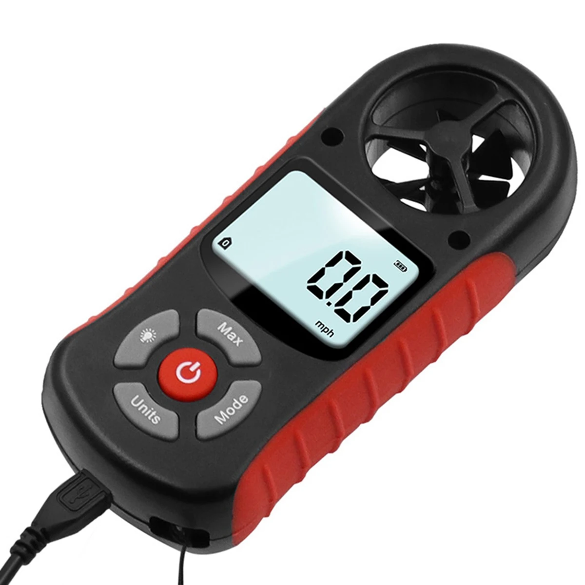 

8 in 1 Handheld Anemometer Anemometer LCD Anemometer Digital Hand Measuring Tool