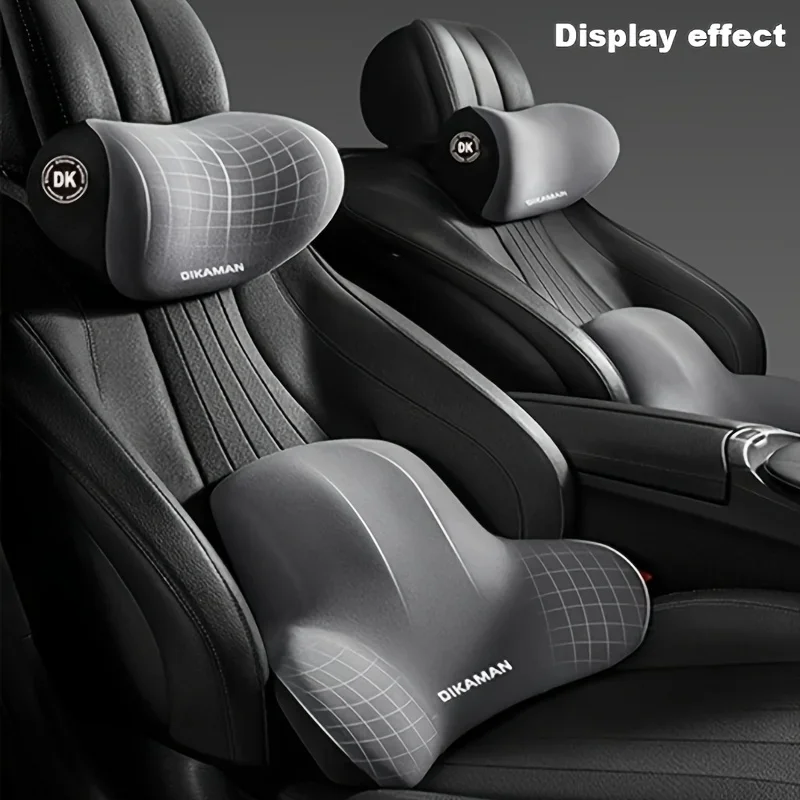 

Memory Foam Car Neck Pillow Protective Lumbar Back Support Breathable Car Headrest Cushion Relieve Stress Car Seat Pillow
